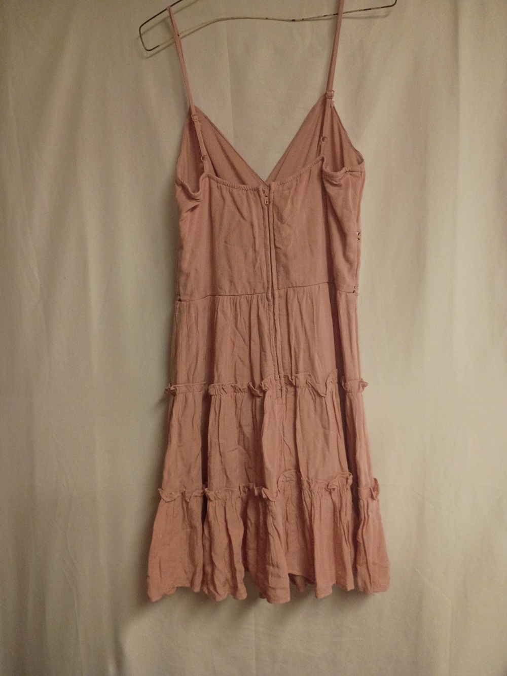 Trixxi Dusty Pink Tiered Spaghetti Strap Sundress - Picture 5 of 5